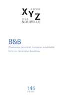 Revue XYZ de la nouvelle, no 146